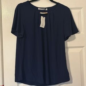 NWT navy blue dressy tee shirt